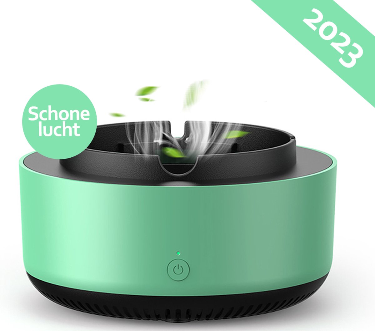 Deluqse Asbak Met Luchtreiniger - Groen