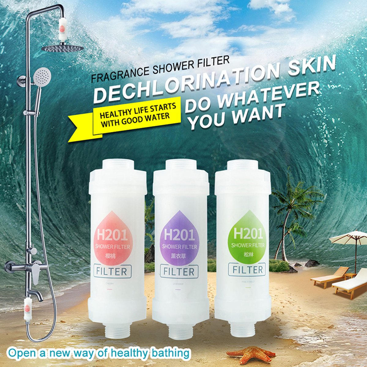 Deluqse Douchefilter