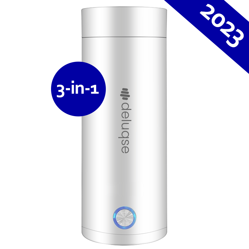 Deluqse Draagbare Waterkoker - Wit - 400ml