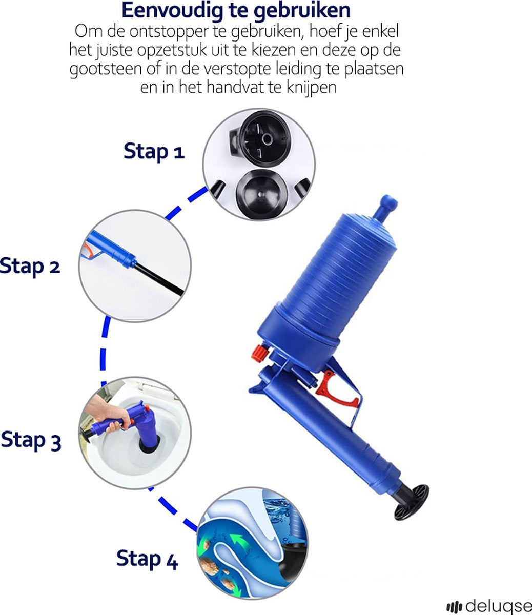 Deluqse Ontstoppingspomp - Blauw