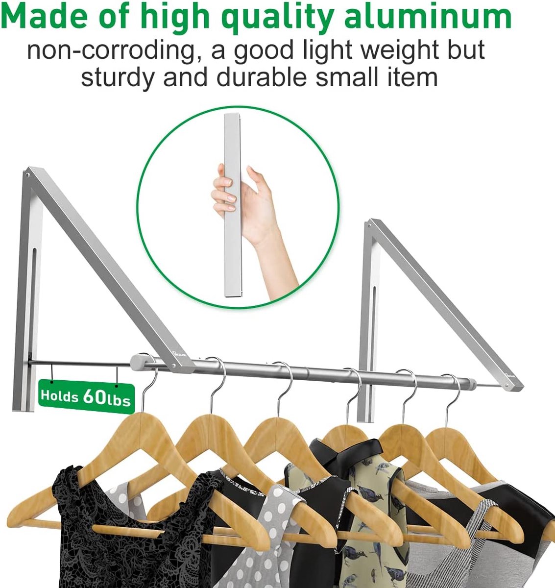 Deluqse Wanddroogrek - Zilver