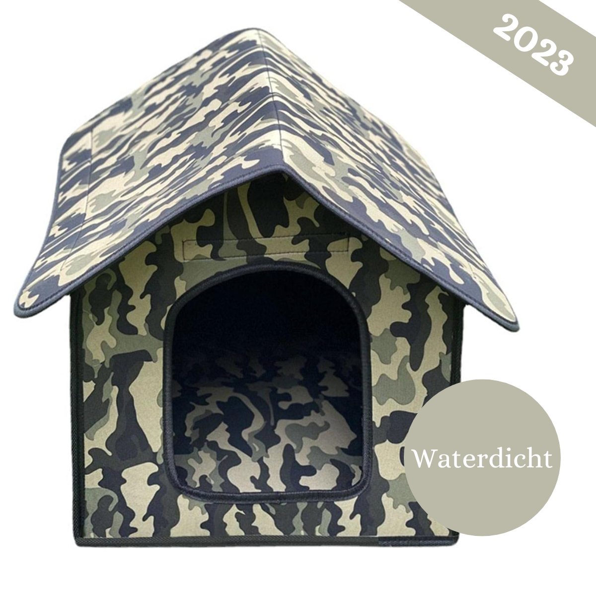 Deluqse Kattenhuis Voor Buiten - Camouflage