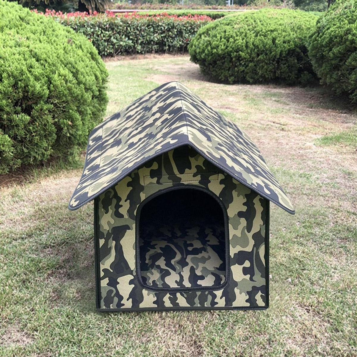 Deluqse Kattenhuis Voor Buiten - Camouflage